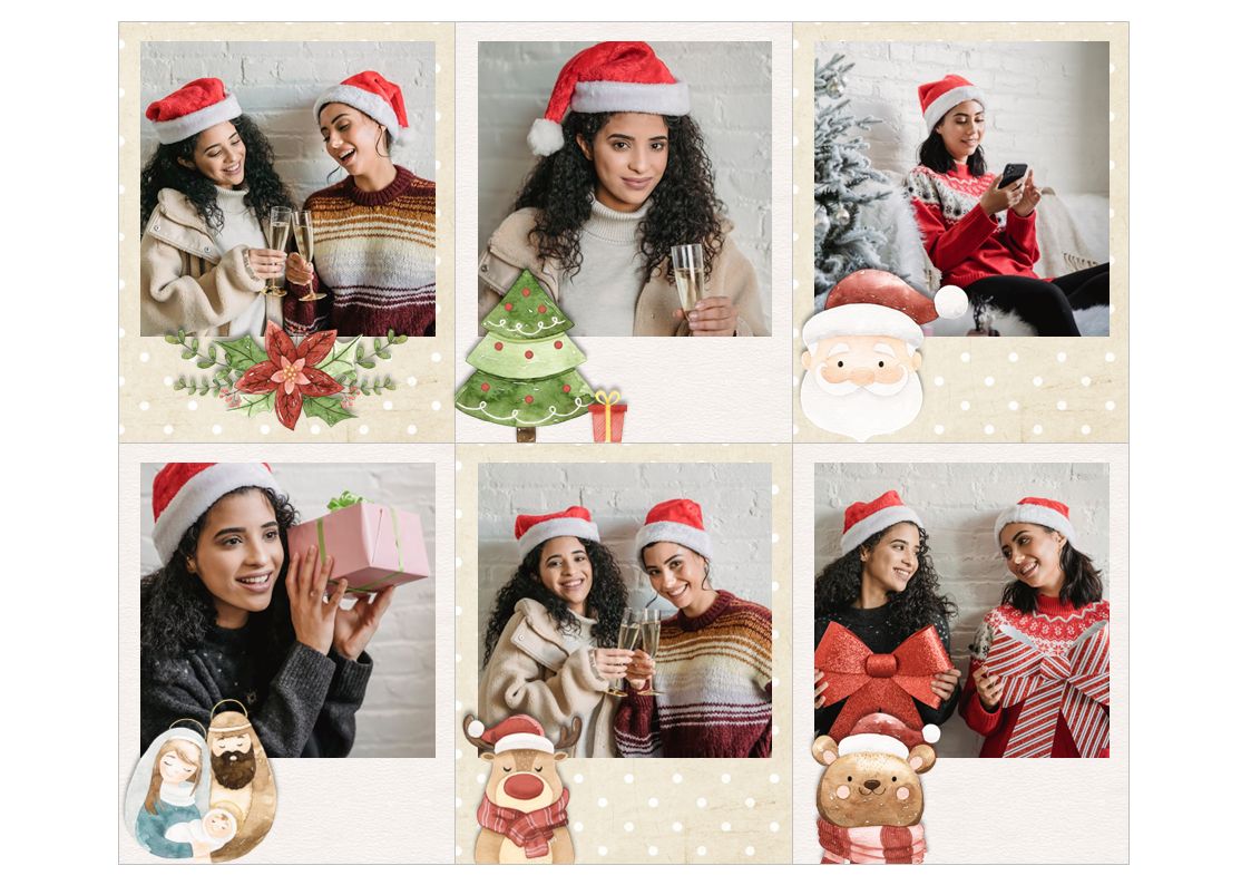 FOTOS IMANTADAS POLAROID NAVIDEÑAS
