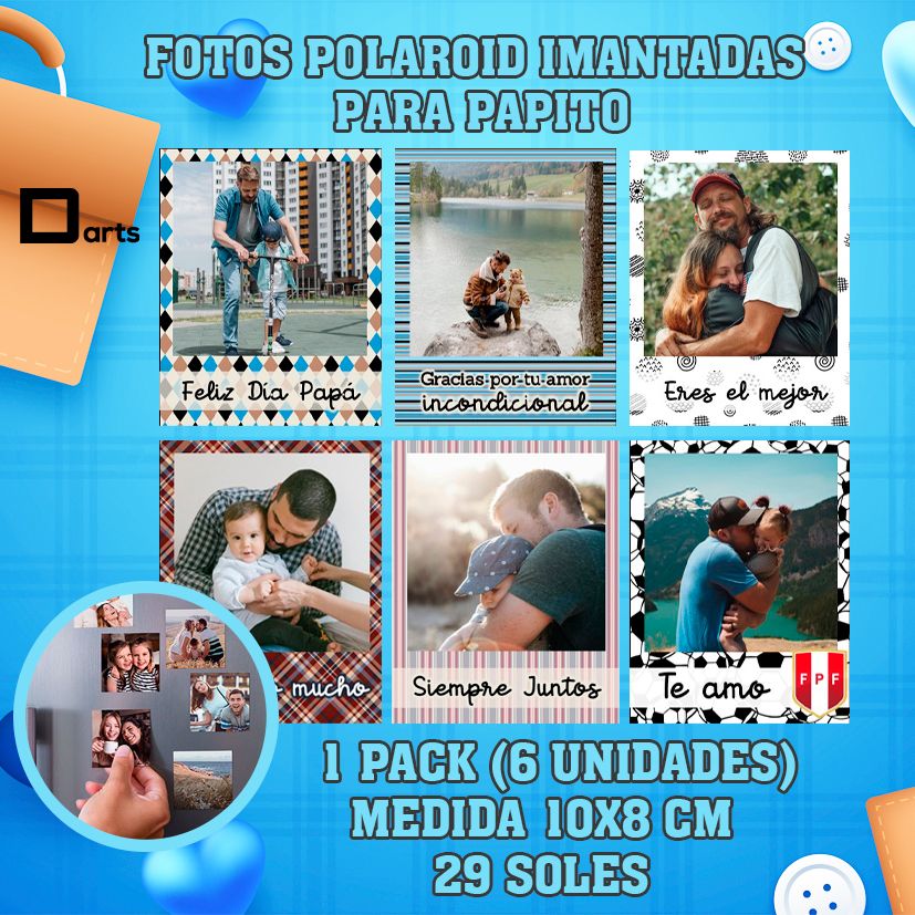 FOTOS IMANTADAS POLAROID PARA PAPITO