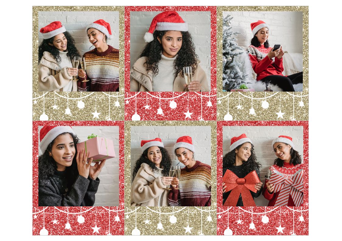 FOTOS IMANTADAS POLAROID NAVIDEÑAS