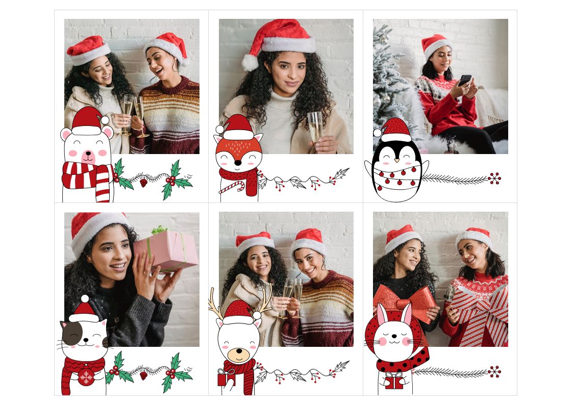 FOTOS IMANTADAS POLAROID NAVIDEÑAS
