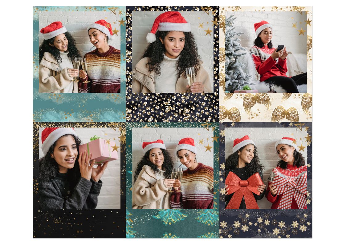 FOTOS IMANTADAS POLAROID NAVIDEÑAS