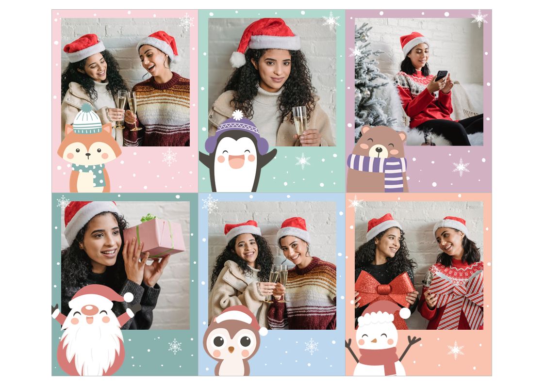 FOTOS IMANTADAS POLAROID NAVIDEÑAS