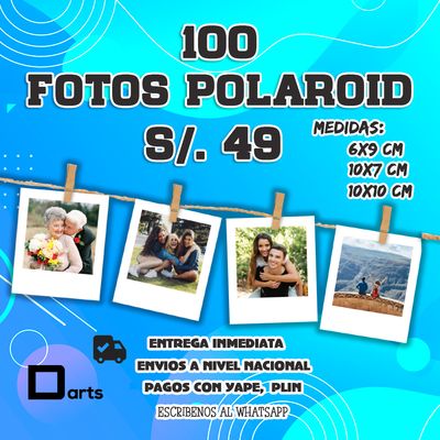 PACK 100 FOTOS POLAROID