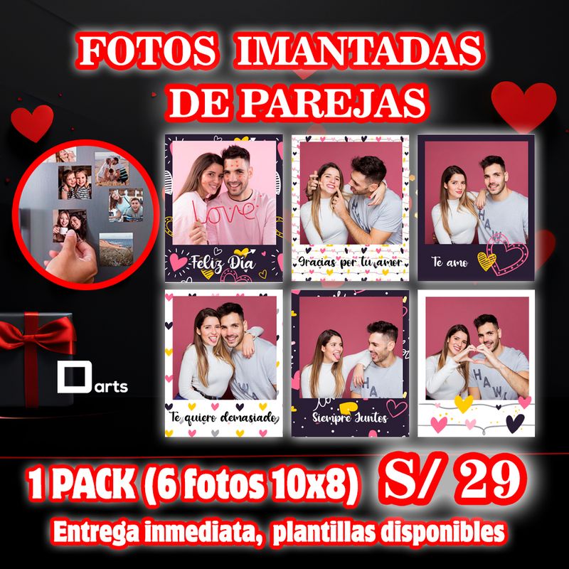 FOTOS IMANTADAS POLAROID DE PAREJAS