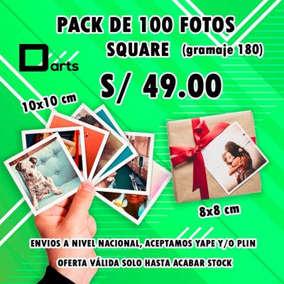 PACK 100 FOTOS SQUARE PACK 100 FOTOS SQUARE