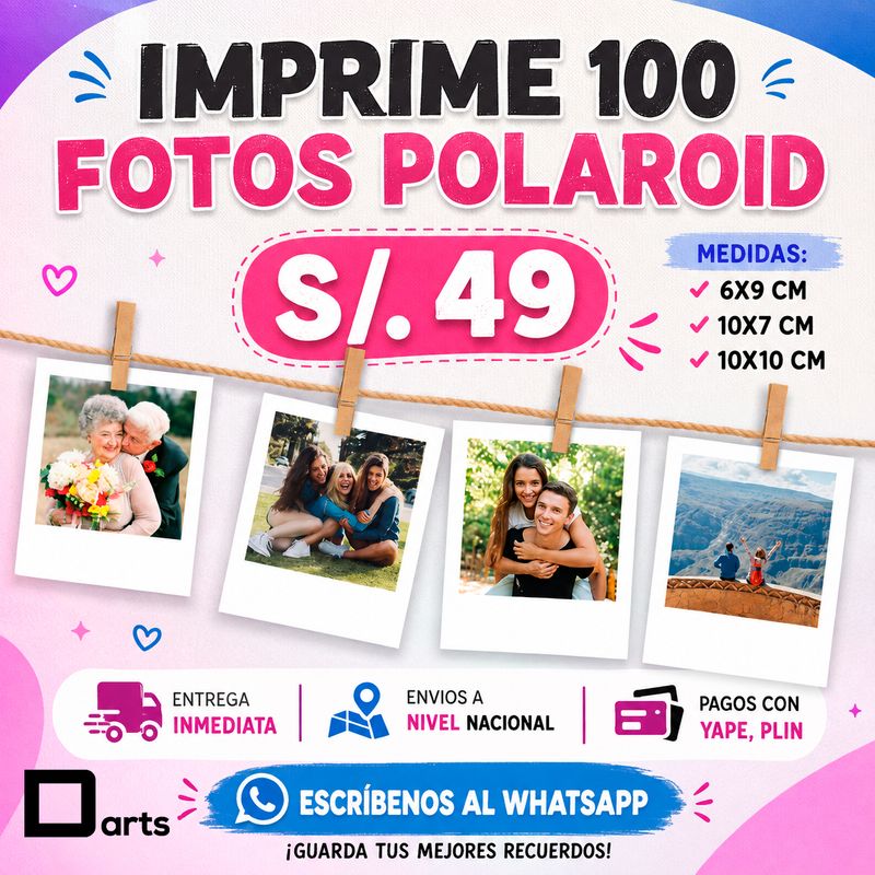 PACK 100 FOTOS POLAROID PACK 100 FOTOS POLAROID