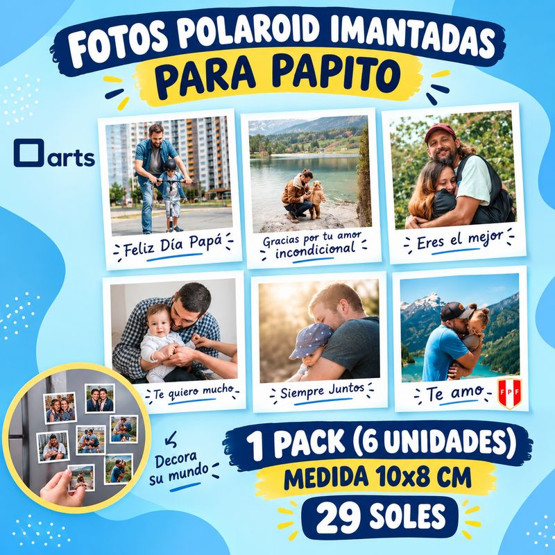 FOTOS IMANTADAS POLAROID PARA PAPITO