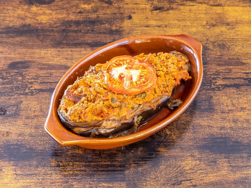 Gefüllte Aubergine