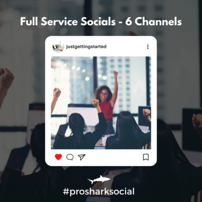 Done For You Social Media Management - 6 Channels