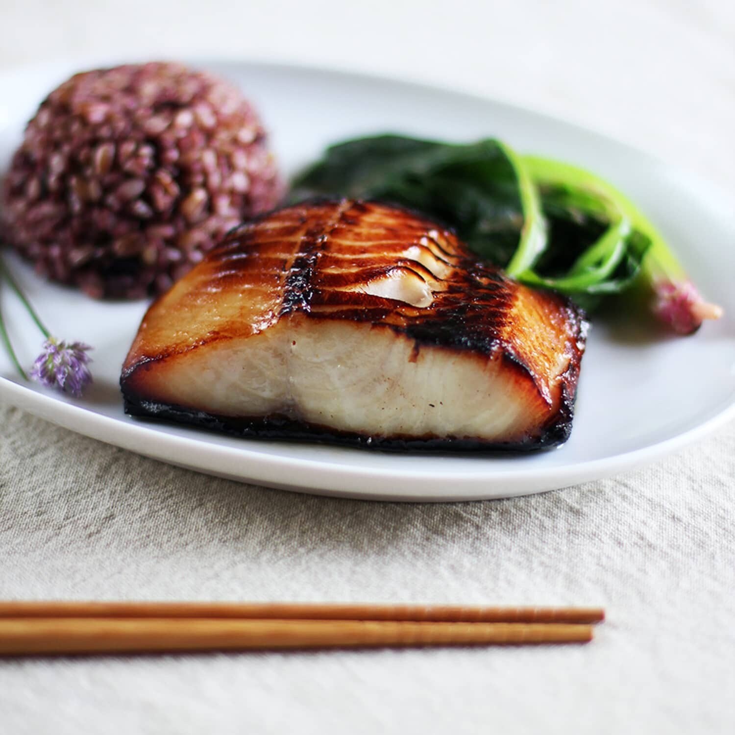 Fish (raw): Black Cod (Sablefish) 5oz (wild, USA). Raw, frozen.