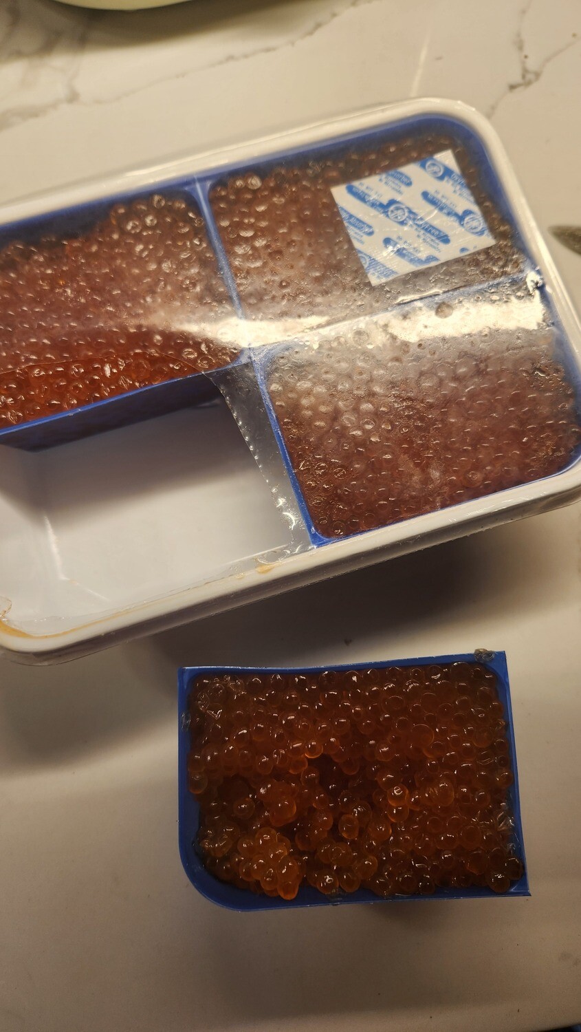 Caviar (red): CHUM (KETA) Salmon Caviar. Kosher- 1kg with removable partitions. OCT-NOV 2024 catch, highest grade