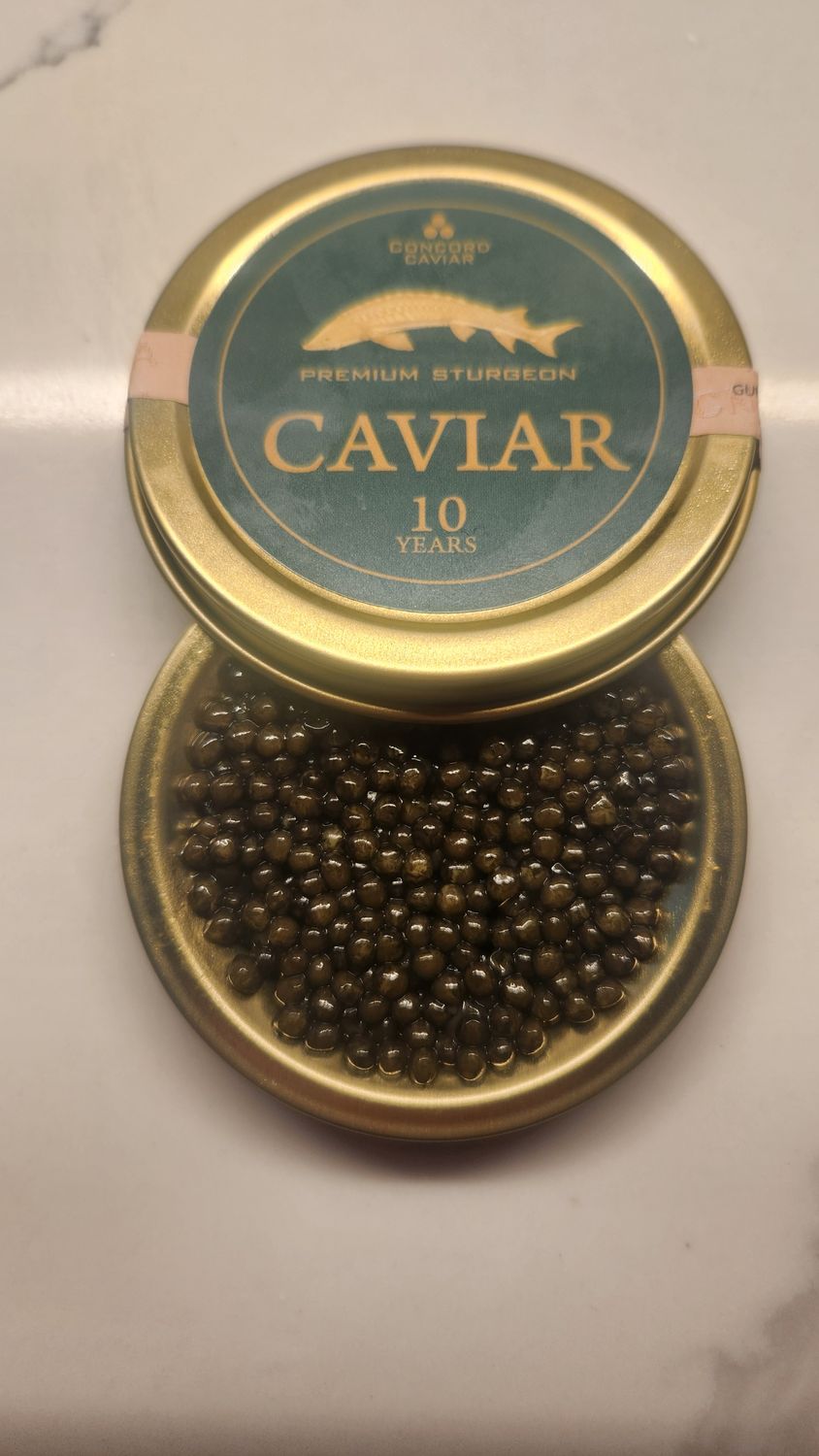 Caviar: Black Sturgeon Caviar-premium line (TEAL: KALUGA)