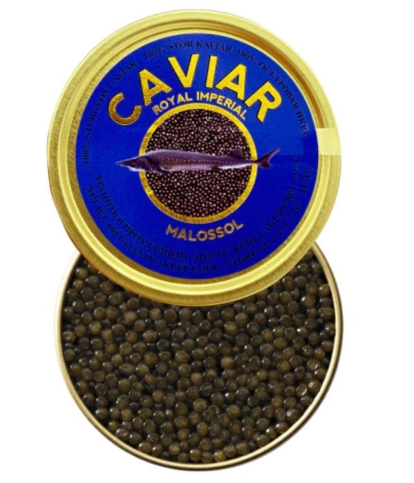 Caviar: Black Sturgeon Caviar (BLUE LABEL) - most popular, all sizes