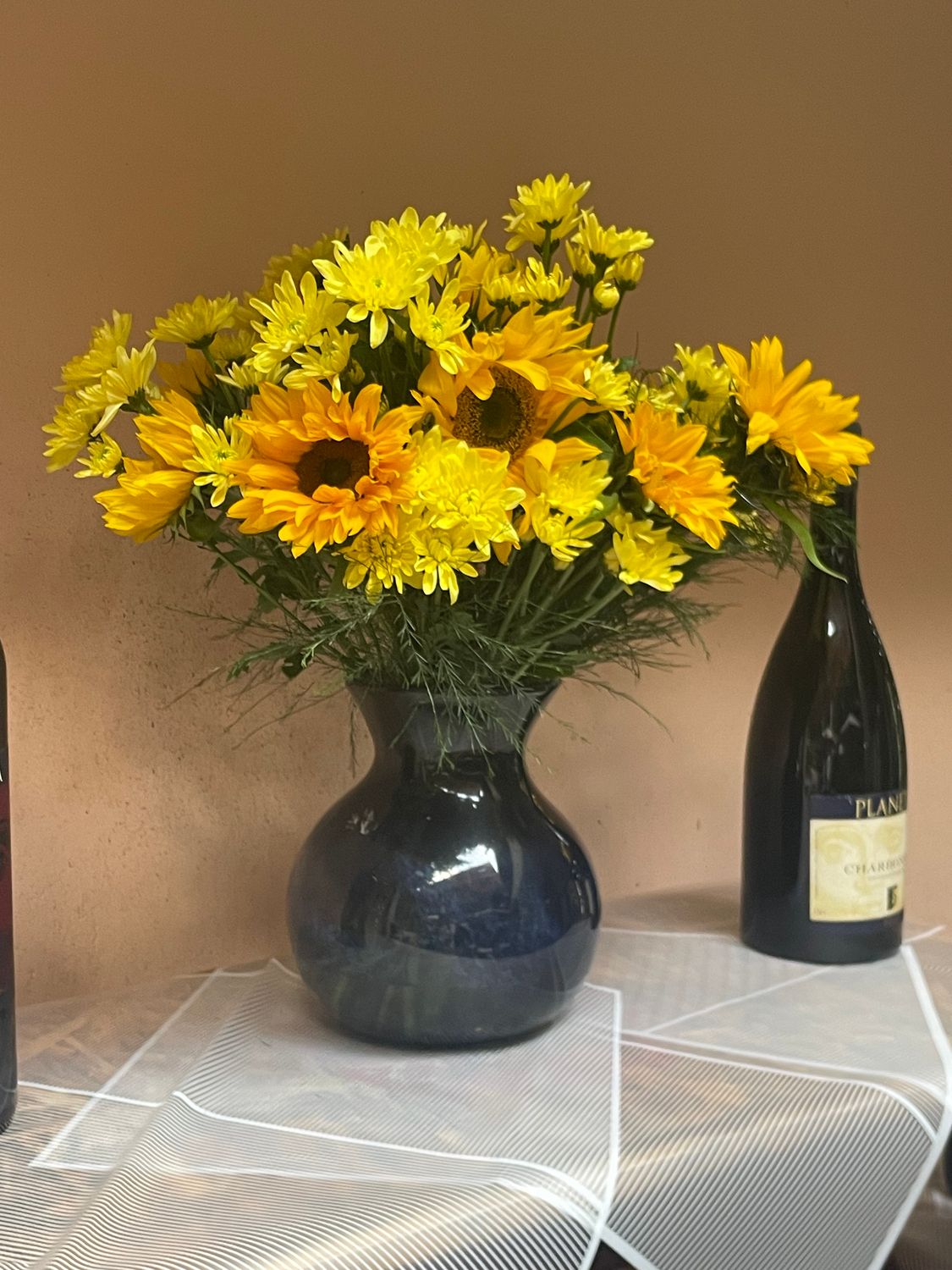 Sunflowers &#39;n Mums Inspired By Van Gogh