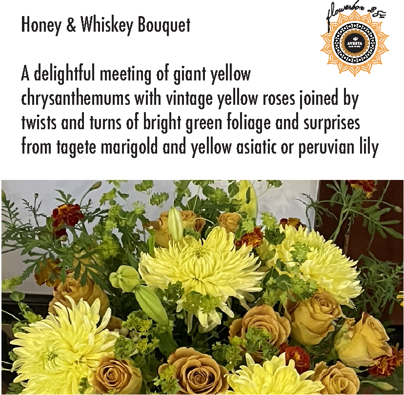 Honey & Whiskey Hand Tie Bouquet