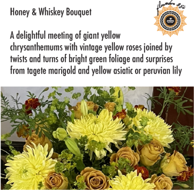 Honey & Whiskey Hand Tie Bouquet