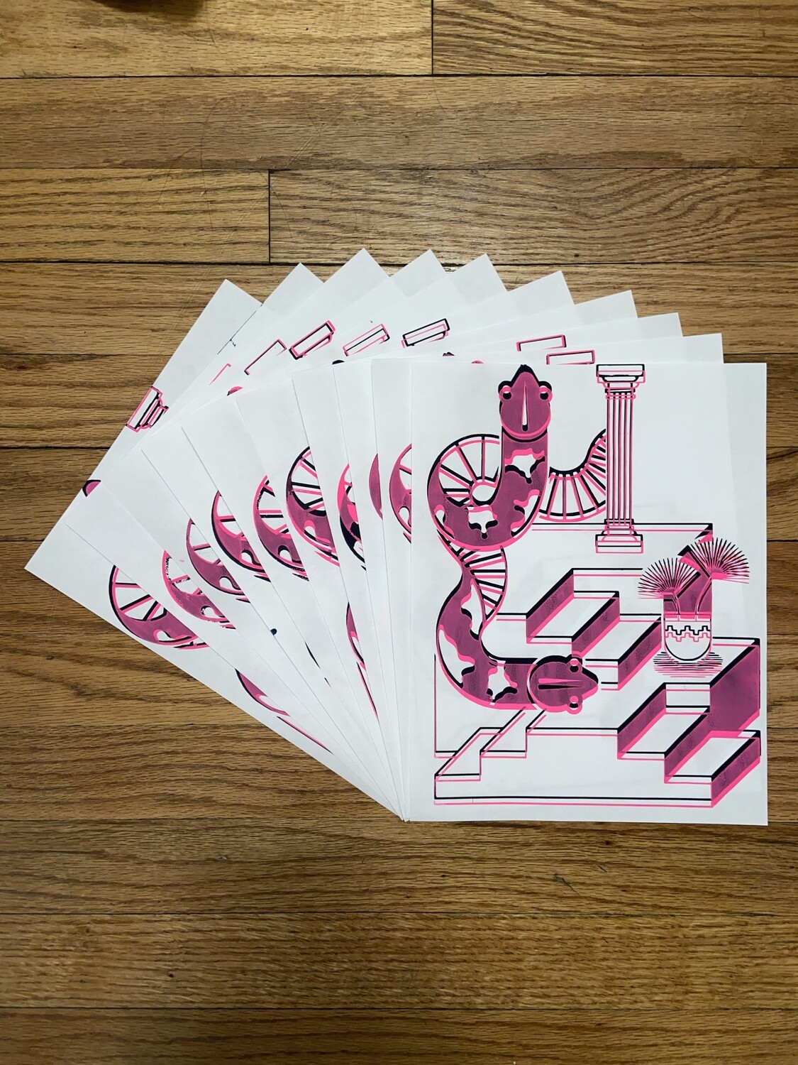 Two Headed Snake Test Prints