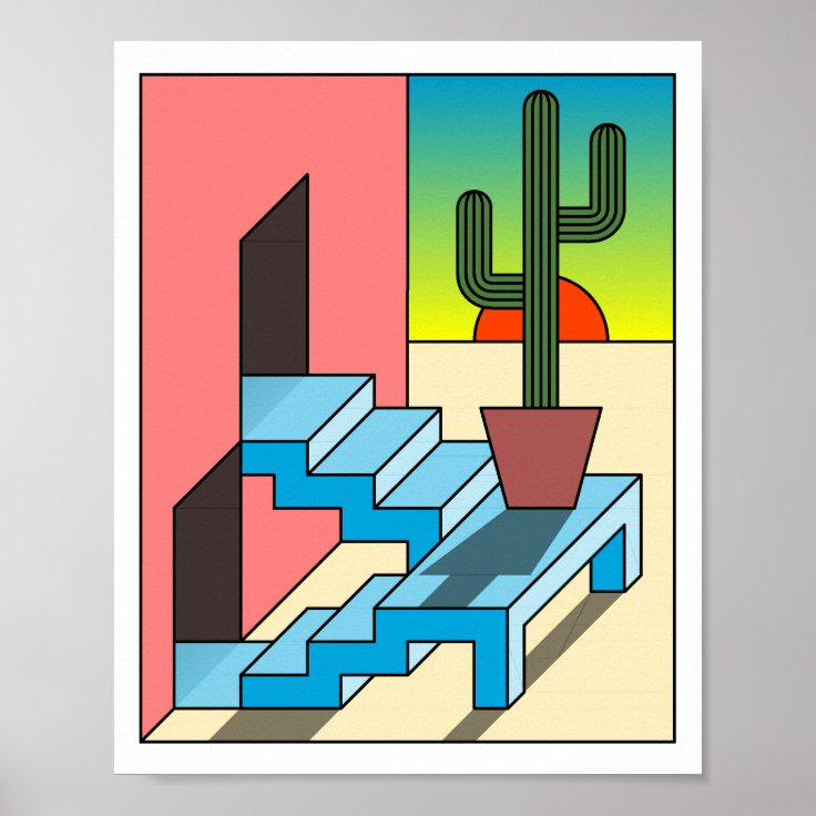 Spaghetti Western Staircase Print