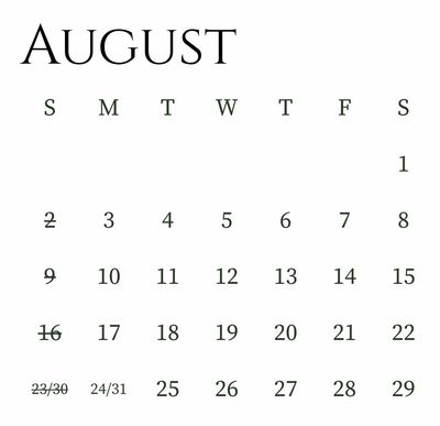 Timetable &amp; Shipping Fee
