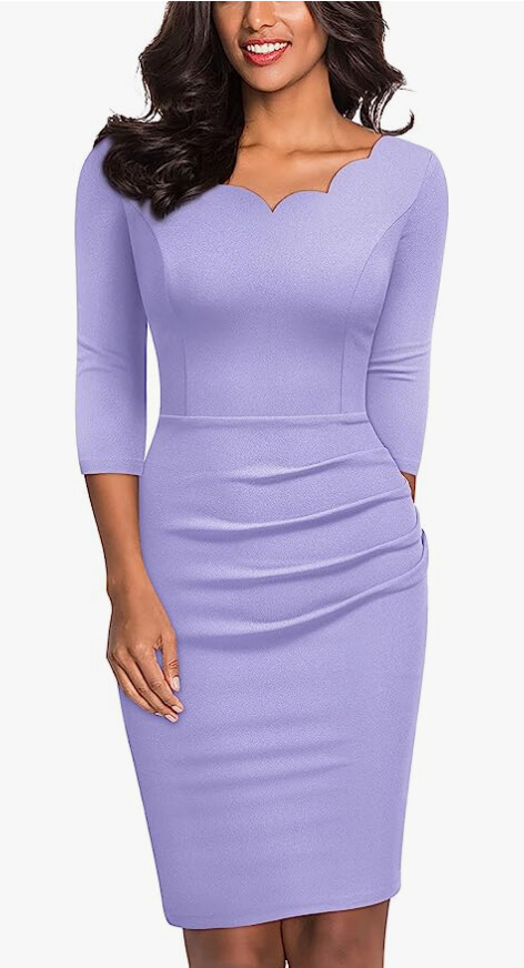 Women&#39;s  2/3 Sleeve Pencil Dress