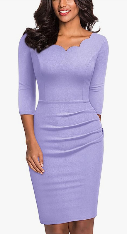 Women&#39;s  2/3 Sleeve Pencil Dress