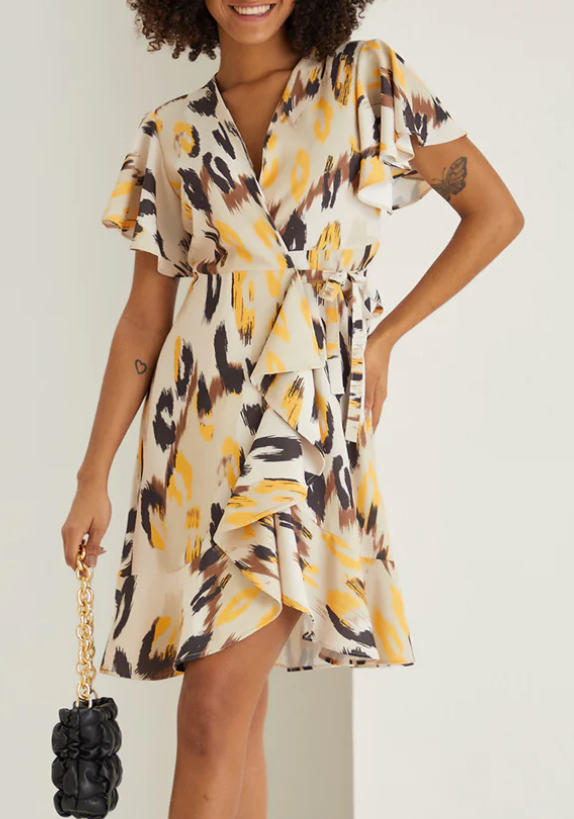 Multi Ruffle Mini (Yellow) UK Sizes