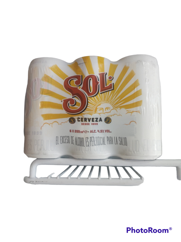 Six pack cerveza Sol 269 ml