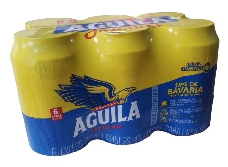 Six pack águila lata 330