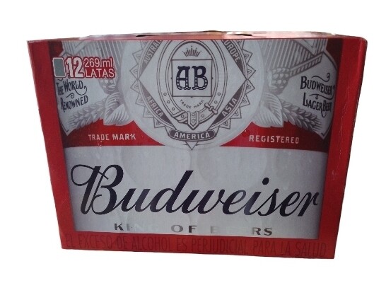 12 Pack Budweiser lata 269 ml