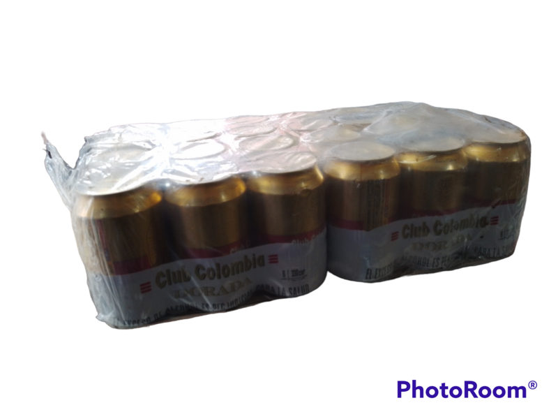 Bandeja club Colombia Dorada lata 330 ml