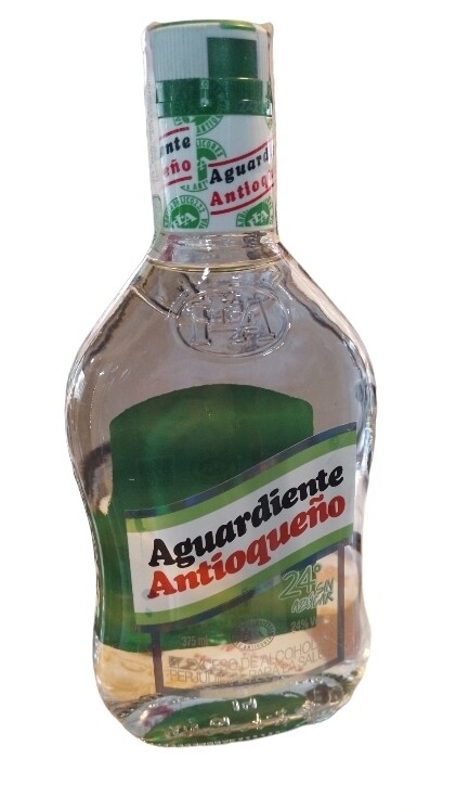 Aguardiente Antioqueño verde S/A 375 ml