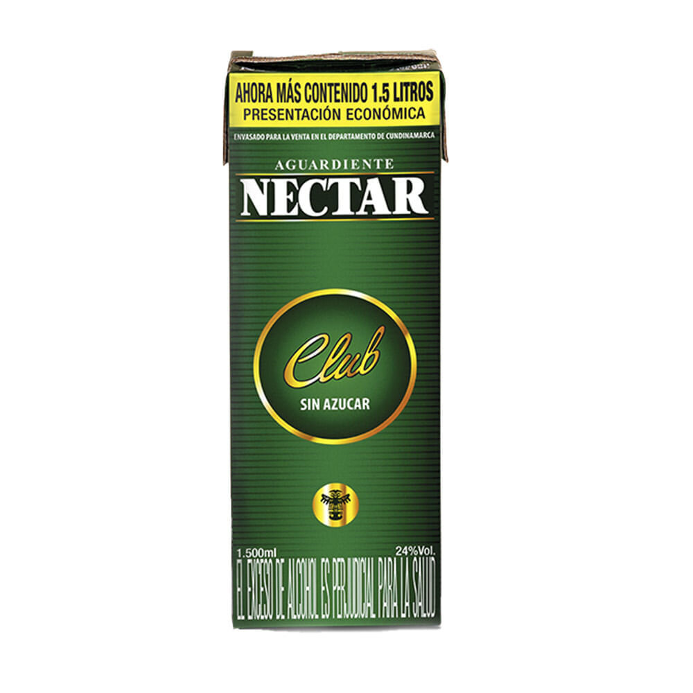 AGUARDIENTE NECTAR CLUB 1.5 LITROS