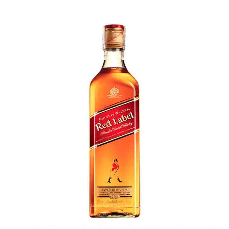 WHISKY JOHNNIE WALKER SELLO ROJO BOTELLA