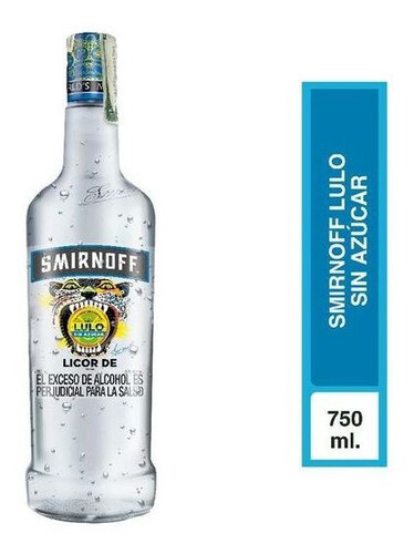 LICOR DE VODKA SMIRNOFF X1 BOTELLA LULO SIN AZUCAR