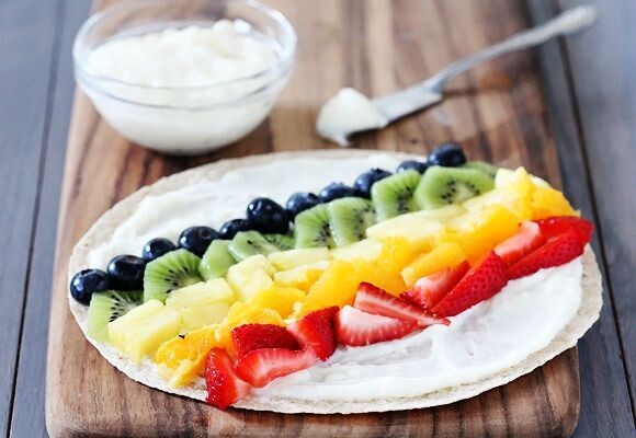 Rainbow Wrap Breakfast