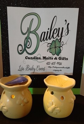 Ceramic Tea Light Melter
Lt Yellow with Honey Bee design