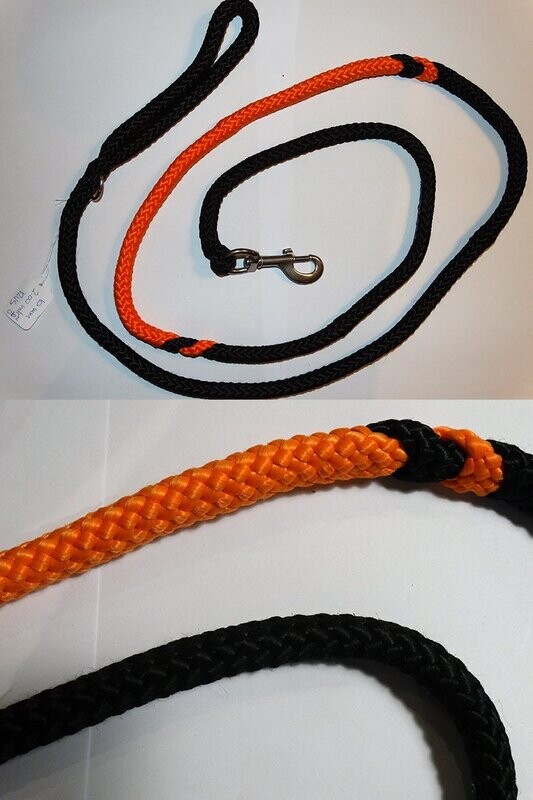 Gevlochten hondenriem 10 mm Ø 200 cm lengte