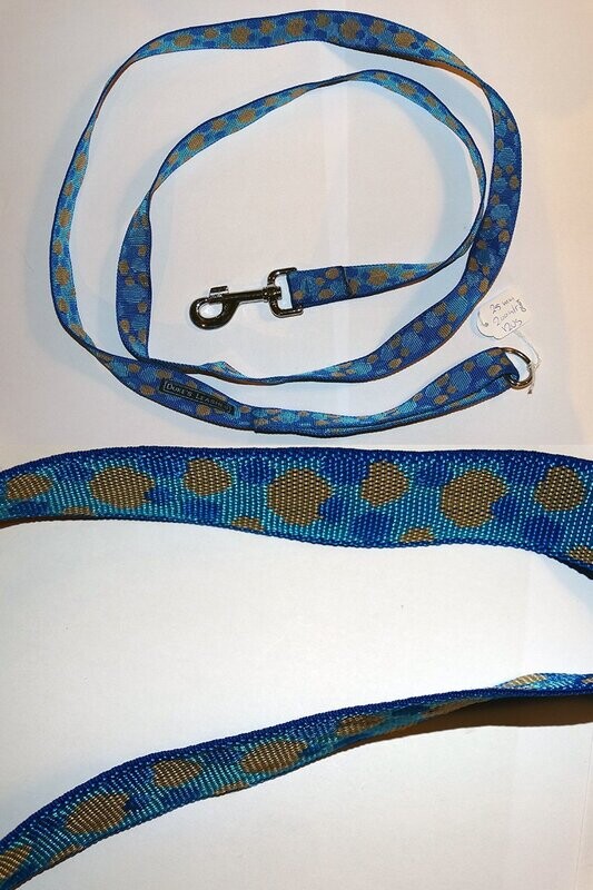 Platte nylon hondenriem 25 mm  200 cm lengte