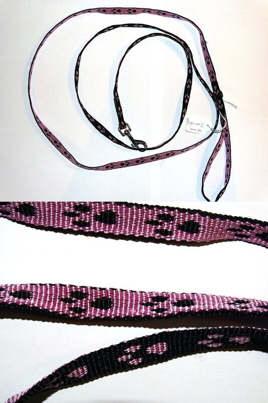 Platte hondenriem nylon 10 mm  200 cm lengte