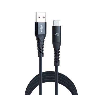Cable MP213 USB to Type-C Silicon 1M - Black
