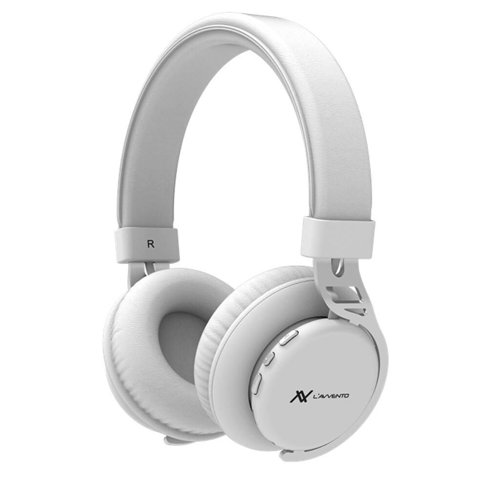 Headphone HP14W Bluetooth Padded Metal Band - White