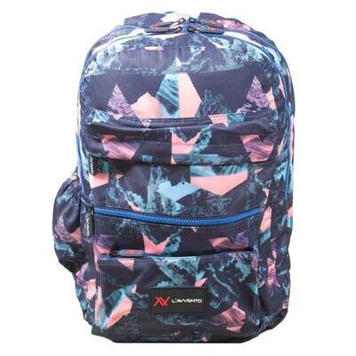 School Backpack Bag BG75N - Navy and Pink