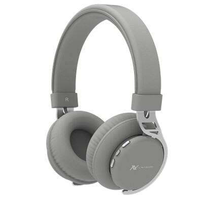 Headphone HP14A Bluetooth Padded Metal Band - Gray