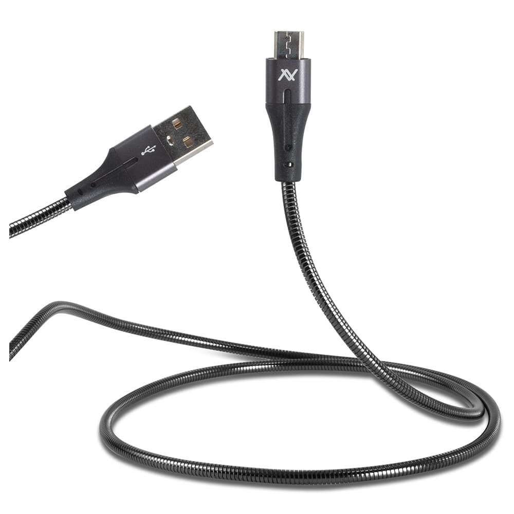 Cable MP035 Metal USB to Micro USB - Silver
