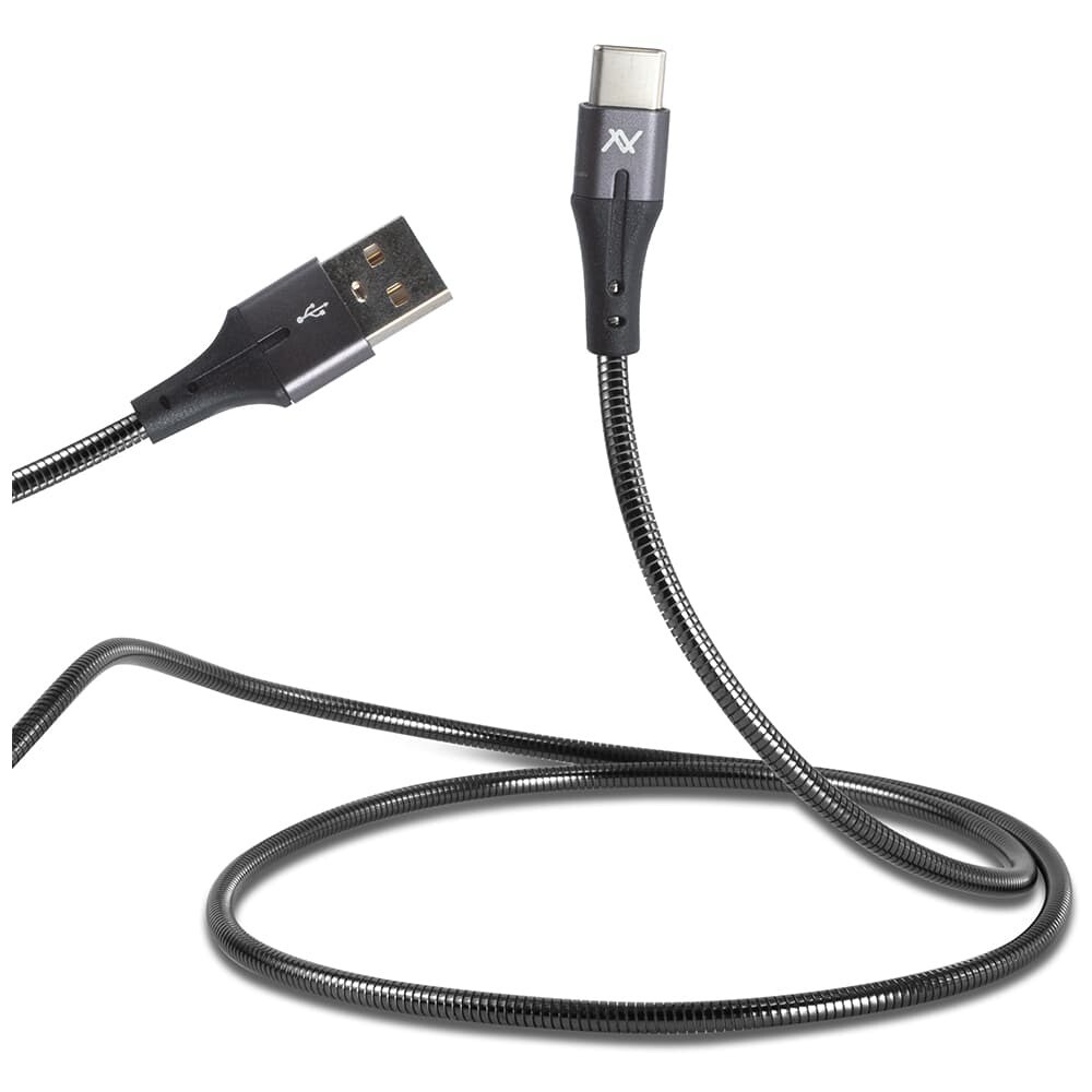 Cable MP034 Metal USB to Type C - Silver