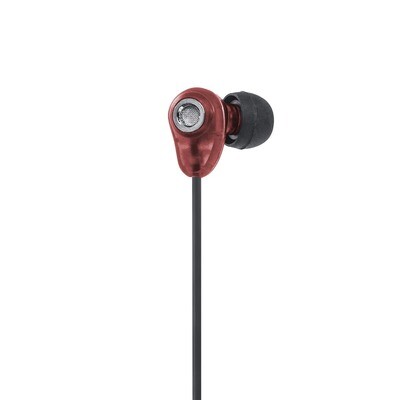 earphone HP66R with Mic 3.5mm Volume Control - Red