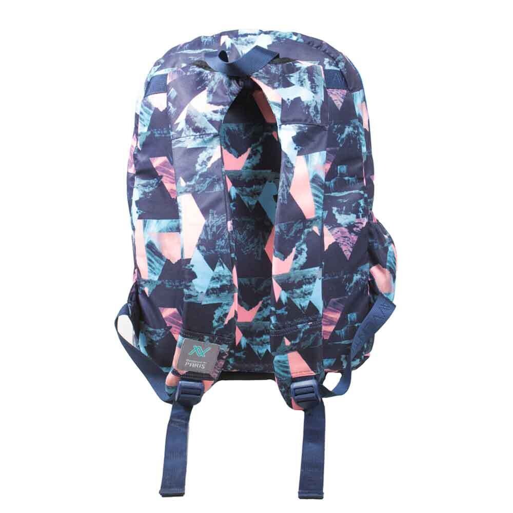 School Backpack Bag BG75N - Navy and Pink