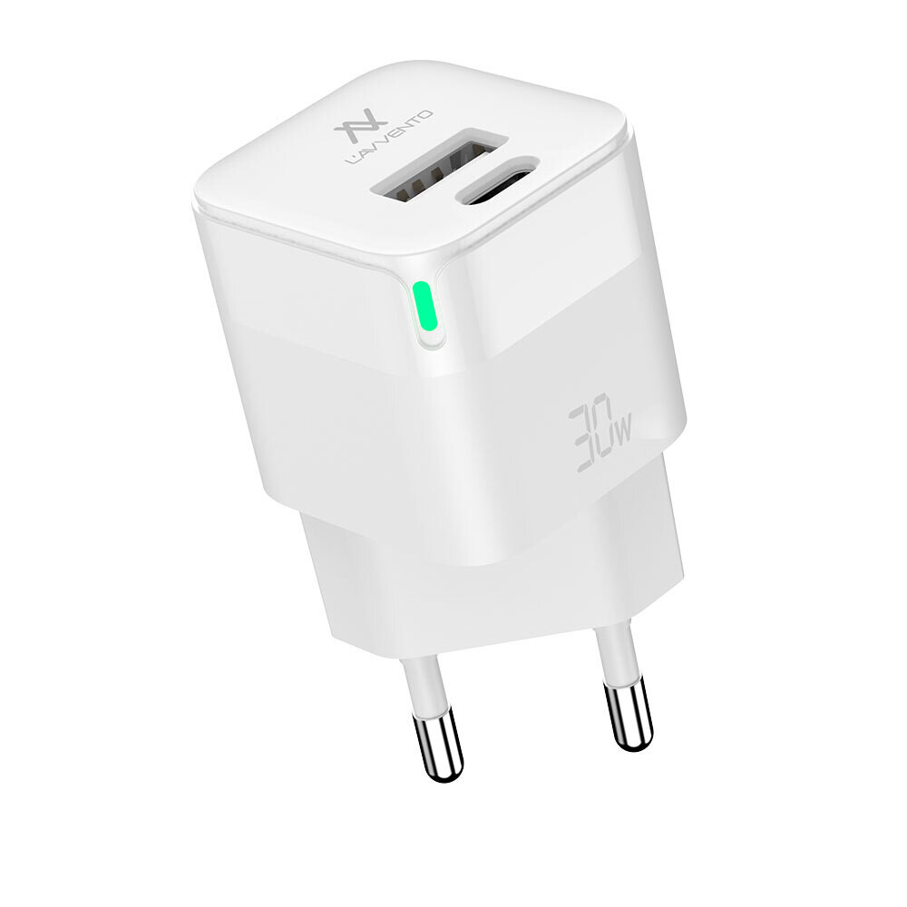 Fast Charger MP377 Mini Dual Port 30W - White