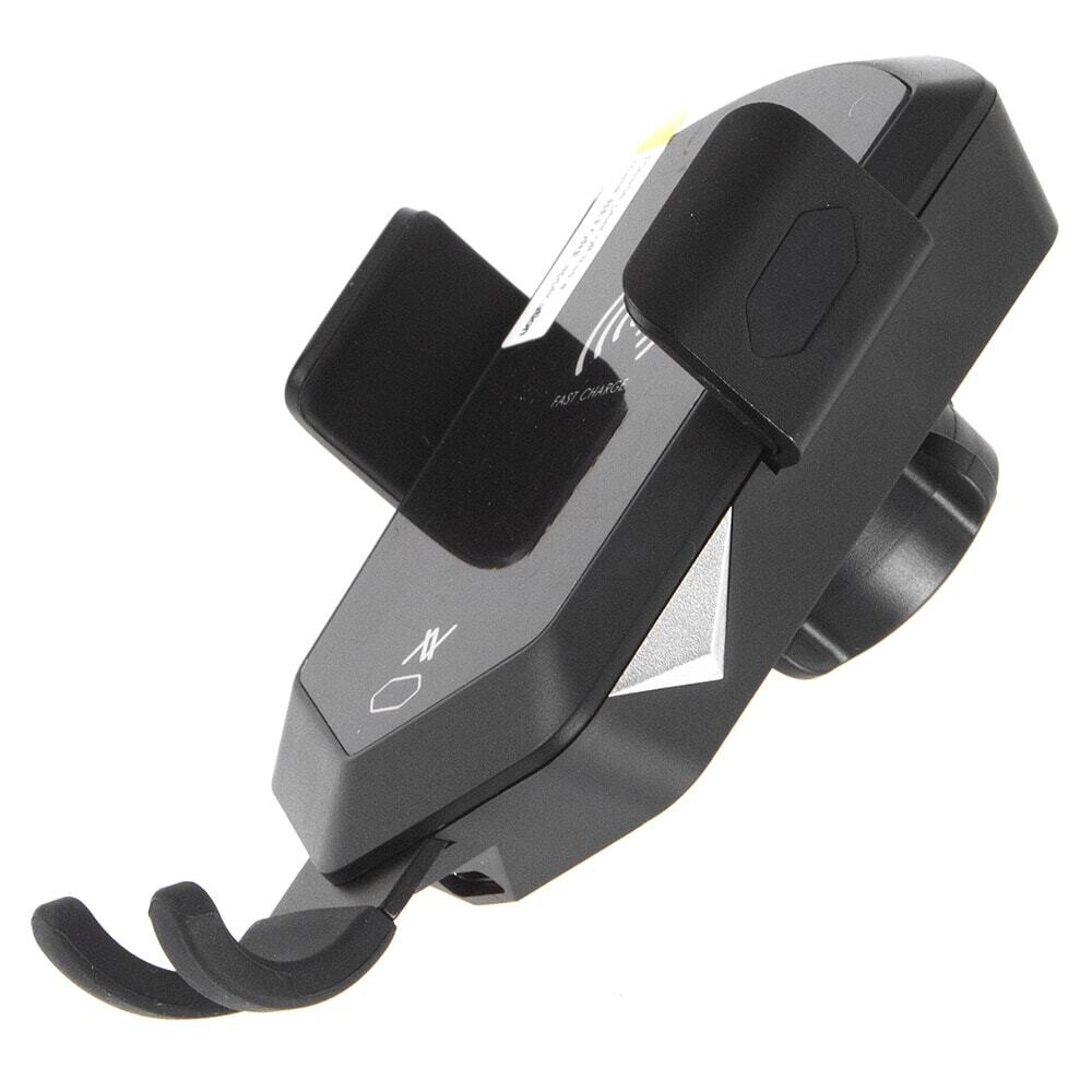 Car Holder MX377 with wireless Qi Charger - Black