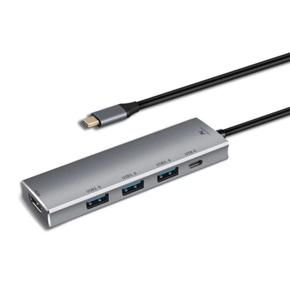 Hub US015 Type-C 5in 1 - 3 USB 3.0 HDMI 4K 87W PD